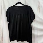 DKNY  Women’s Medium Black Vneck Short Sleeve Tee Photo 3