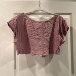 Urban Outfitters  Uo Devon Boxy Button Tee Crop Top, Size S (LILAC) Photo 2