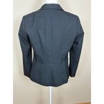 Emily Womens Blazer Jacket Dark Gray One Button Office Career Size 8 Photo 1