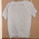 Grayson Threads  Happy Fuzzy textured Short‎ Sleeve Sweatshirt grey size small Photo 2