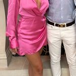 ZARA  Pink Dress Satin Photo 1