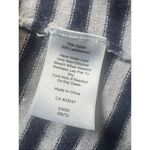 Talbots Navy Blue Off White Stripe Open Front Cardigan XS Photo 4