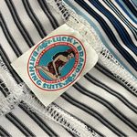 Lucky Brand Skirt striped micro swim womens Blue medium large y2k beach vintage Photo 1