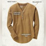 Legendary Whitetails Women’s Solstice Henley Tunic Waffle Knit Henley Shirt Tan Photo 7