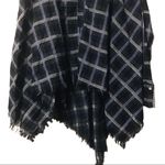 Umgee ‎ NWT blue plaid poncho women’s size small Photo 2