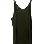 Purr Melrose Olive Green Slinky Mini Dress Spaghetti Straps Oversized Small Boho Photo 0