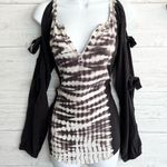 Chaser V-neck Long Sleeve Tie Sleeve Blouse Photo 0