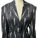 Quaint Ludovica Dress Blazer Long Sleeve Cutouts Mini Womens Size 34/XS MSRP$225 Black Photo 5