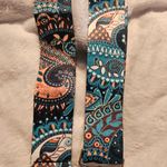 Replacement Guitar Purse Strap In Teal And Peach Boho Paisley Pattern Blue Photo 2