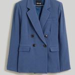 Madewell  The Rosedale Blazer in Crepe Nighttime Blue Size 10 Photo 10