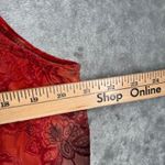 Dress Barn  Blouse XL Tiered Ruffle Tie Dye Swirl Tank Top Brown Orange Rust Flowy Photo 11