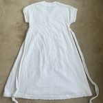Like New Hatch Cotton Maternity Carolina Waist Tie Dress in White Size 2 Photo 2