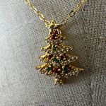 Giani Bernini 18K Gold Over Sterling Silver Christmas Tree Necklace Photo 2