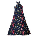 Meghan Los Angeles Aphrodite Cascading Ruffle Maxi Dress Navy‎ Blue Size Small Photo 3