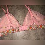 Aerie American Eagle Outfitters Floral Pink Lace Bralette Photo 2