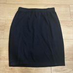 St. John  Basics Navy Blue Santana Knit Wool Pull On Pencil Skirt Size 12 Photo 0