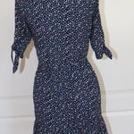 Auguste  The Label Daphne Crop Sleeve Mini Wrap Dress Navy Size US 4 (AU 8) Photo 4