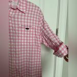 Vineyard Vines  Gingham Harbour Shirt Dress Pink Cover up Photo 2