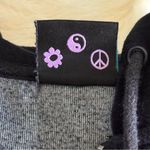 A.LAB Britney Velour Black Crop Zip Hoodie Photo 6