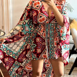 ASOS  romper with train size 8 printed multi white blue Photo 0