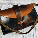 VINTAGE Leather Handbag Brown Photo 0
