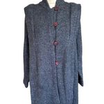 Vintage Sakowitz 70s 80s Gray Long Button Sweater Cardigan Coat Hig Sz L READ Size L Photo 10