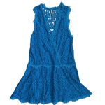 Free People Heart in Two Lace Mini Dress in Deep Ocean Blue Size XS Photo 6