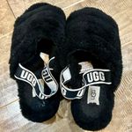 UGG  Women’s Fluff Yeah Fuzz Sugar Sandal Black Size 8 Fuzzy Girly Cute Trendy Photo 4