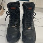 Harley Davidson black leather motorcycle boots Size 10 Photo 0