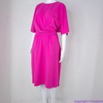 Eloquii NEW  Barbie Pink Cross Front‎ Flutter Sleeve Dress, size 20 Photo 13