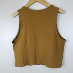 Everlane Women’s Mustard Crop Tank Top Organic Cotton Size M Photo 2