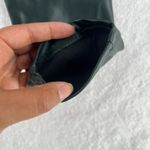 Alya Faux Leather Ankle Pants Women Small Dark Green Stretch Mid Rise Skinny Leg Photo 5