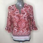 Ann Taylor  factory tunic boho top paisley XS Photo 0