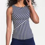 Lands' End High Neck UPF 50 Sun Protection Tankini Swimsuit Top Size 10 D Cup Photo 0