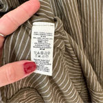 Free People For Keeps Striped Linen loose Tunic Relaxed Top Shirt button down Photo 4