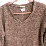 Blu Pepper  Cozy Life Teddy Bear Sweater V-neck Medium Soft Comfy Button Detail Photo 5