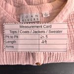 Joan Rivers  Womans Blouse Size L Pastel Pink Tunic Button Soft Cloud Lightweight Photo 11