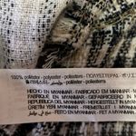 ZARA Black Tweed Plaid Checkered Frayed Button Up Crop Shirt Jacket Top Size S Photo 3