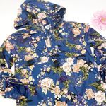 Anthropologie LPA X Jacket 360 Hoodie Windbreaker Waterproof Floral Blue Pink Photo 5