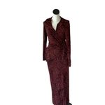 Free People NWOT  Shayla Floral Long Sleeve Wrap Dress Small, CHOCOLATE COMBO Photo 6