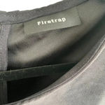 Black Suede Short Sleeve Top UK Firetrap Size 4 Photo 4