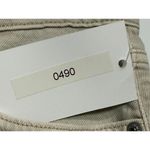 Abercrombie & Fitch  High Rise Tan Khaki Denim Casual Slit Midi Skirt Size 29 8 P Photo 6