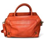 Botkier  red Orange Leather Handbag satchel quiet luxury crossbody purse Photo 4