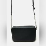 Michael Kors Jet Set Item Large East West Black Silver Crossbody Bag Photo 8