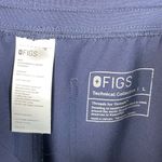 FIGS Livingston Basic Scrub Pant Women's Size Large Navy Blue Straight Leg Yoga Photo 3