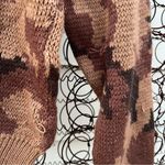 Vintage 80s Black Sheep Leader in the Field brown camo knit crewneck sweater Size M Photo 4