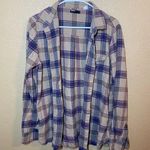 BDG  // Boyfriend Fit Plaid Flannel size large brown/tan Photo 0
