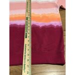 Athleta Women Size LT Colorful Ombre Oversized Sweater Modern Preppy Designer Photo 3