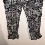Hot Kiss  women’s black/white Capri bell bottom stretchy pants Large Photo 10