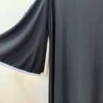 MSK Women's Black/White Cold Shoulder Flowy Floral Knee Length Dress NWT Size S Black Photo 5